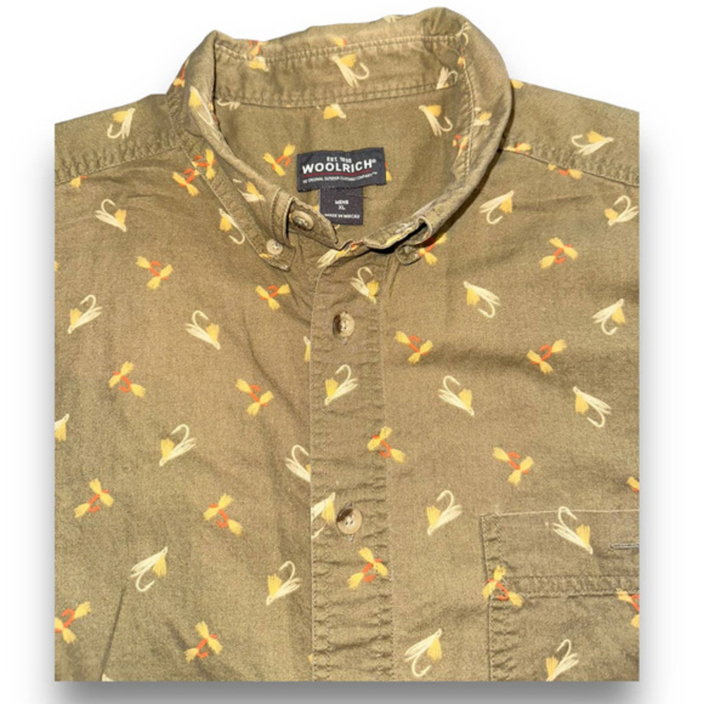 Woolrich Men's Fly Fishing Button Down Shirt - Sz: XL